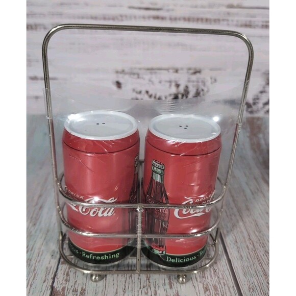 Coke a Cola Salt and Pepper Shakers - Picture 2 of 9